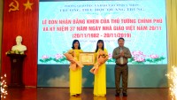 Trường Tiểu học Quang Trung nhận Bằng khen của Thủ tướng Chính phủ
