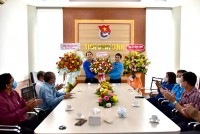 Chủ tịch LĐLĐ tỉnh thăm, chúc mừng Tỉnh đoàn Bình Định nhân dịp kỷ niệm 91 năm ngày thành lập Đoàn TNCS Hồ Chí Minh (26/3/1931 - 26/3/2022)