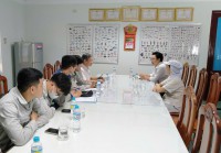 Liên đoàn Lao động tỉnh Bình Định phối hợp khảo sát về an toàn, vệ sinh môi trường lao động
