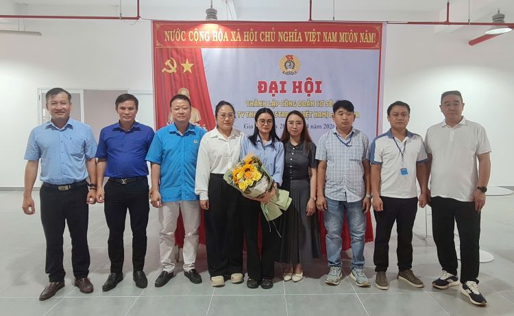 Tổ chức thành công Đại hội thành lập Công đoàn cơ sở Công ty TNHH Maystar II Việt Nam Footwear