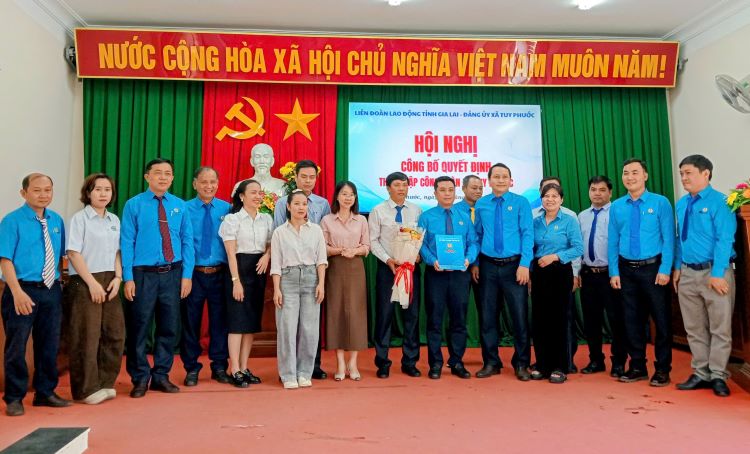 Thành lập Công đoàn xã Tuy Phước