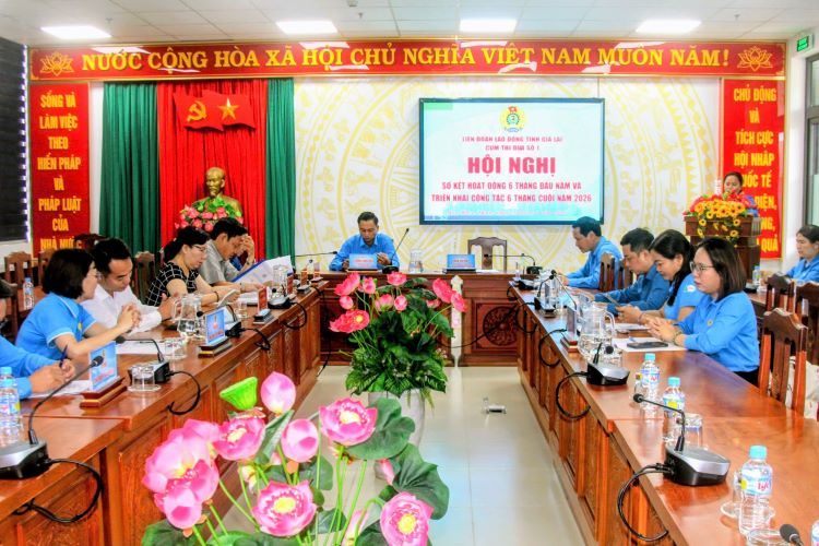Cụm Thi đua số 1: Sơ kết công tác công đoàn 6 tháng đầu năm 2026