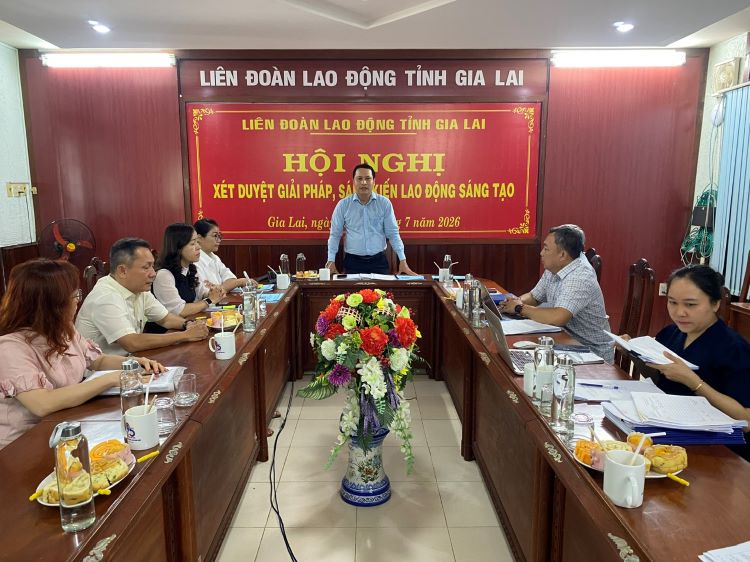 Liên đoàn Lao động tỉnh Gia Lai tổ chức xét duyệt giải pháp, sáng kiến Lao động sáng tạo