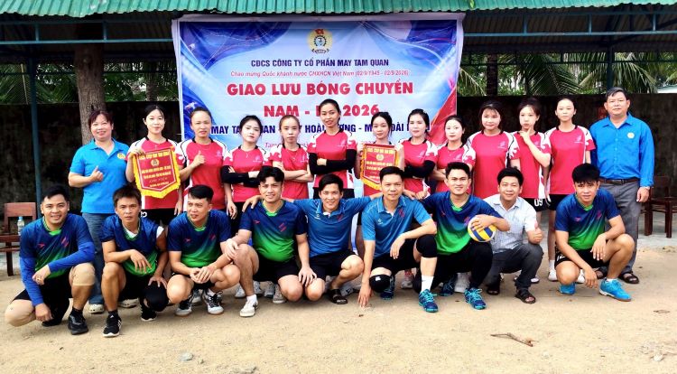 Giao lưu bóng chuyền nam, nữ chào mừng 81 năm Quốc khánh nước Cộng hòa xã hội chủ nghĩa Việt Nam