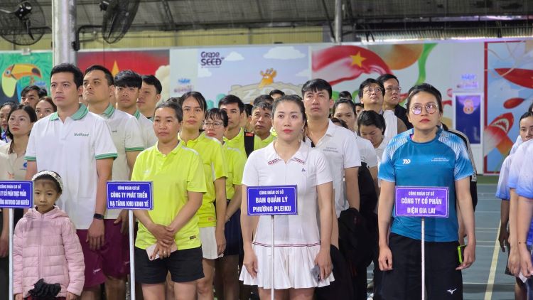 Công đoàn phường Pleiku tổ chức Hội thao công nhân, viên chức, lao động năm 2026